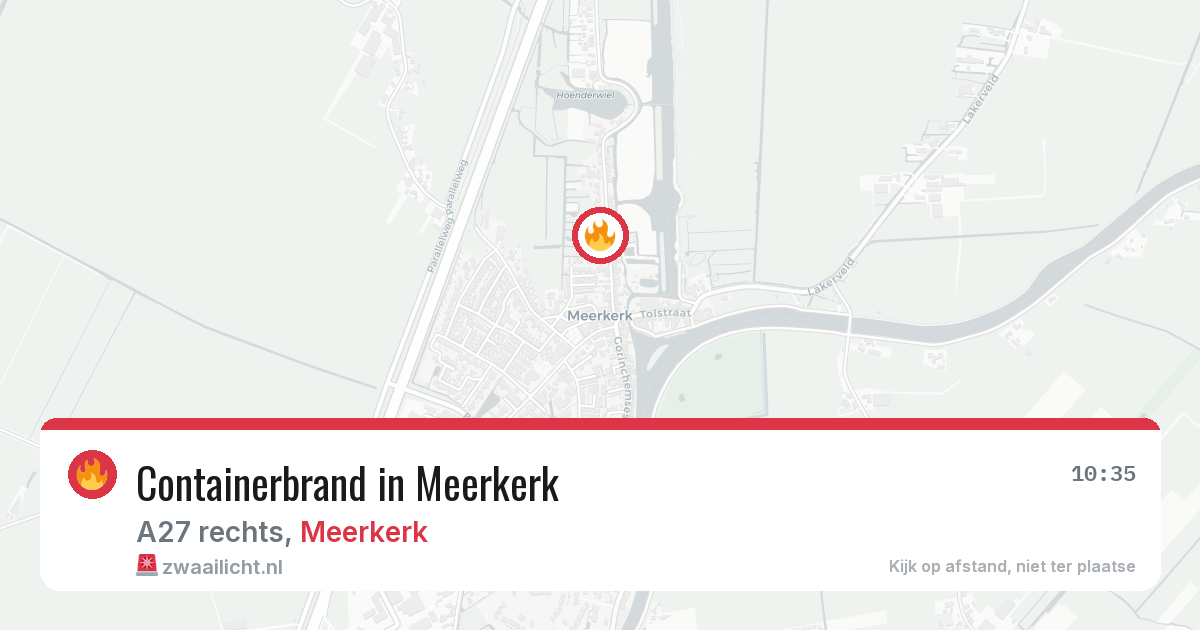 Containerbrand in Meerkerk — 22 apr 2026