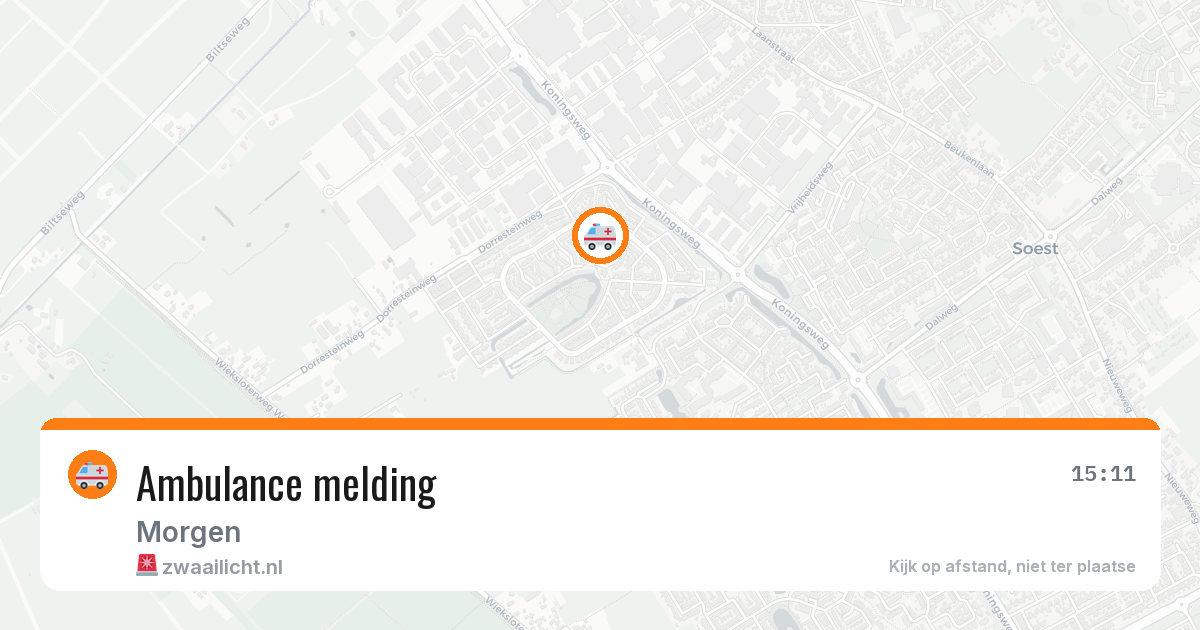 Ambulance melding — 22 mei 2026