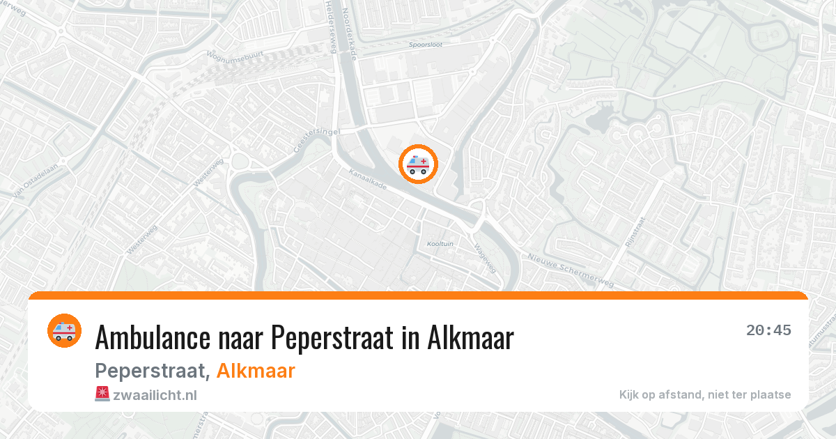 Ambulance naar Peperstraat in Alkmaar — 12 jul 2026