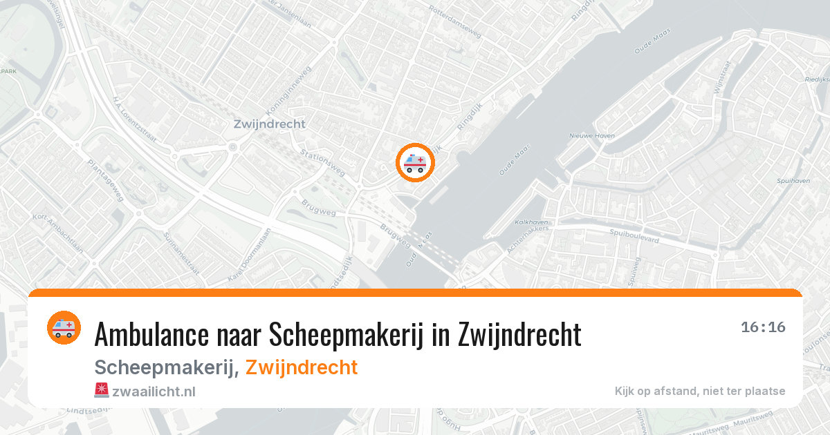 Ambulance naar Scheepmakerij in Zwijndrecht — 30 mrt 2026