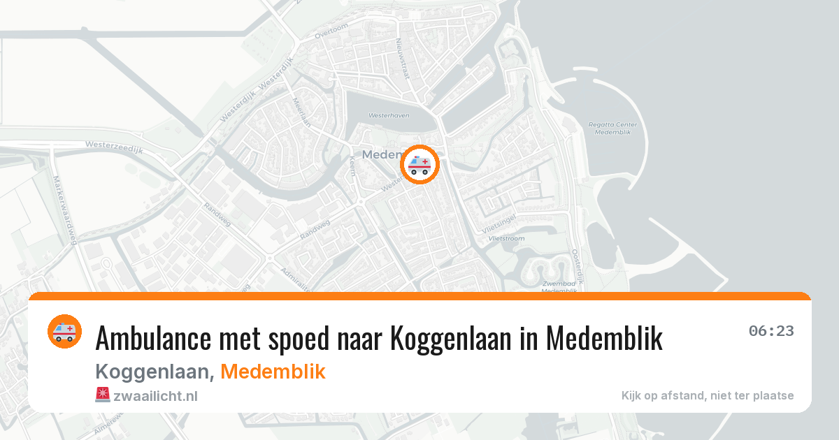 Ambulance met spoed naar Koggenlaan in Medemblik — 26 feb 2026