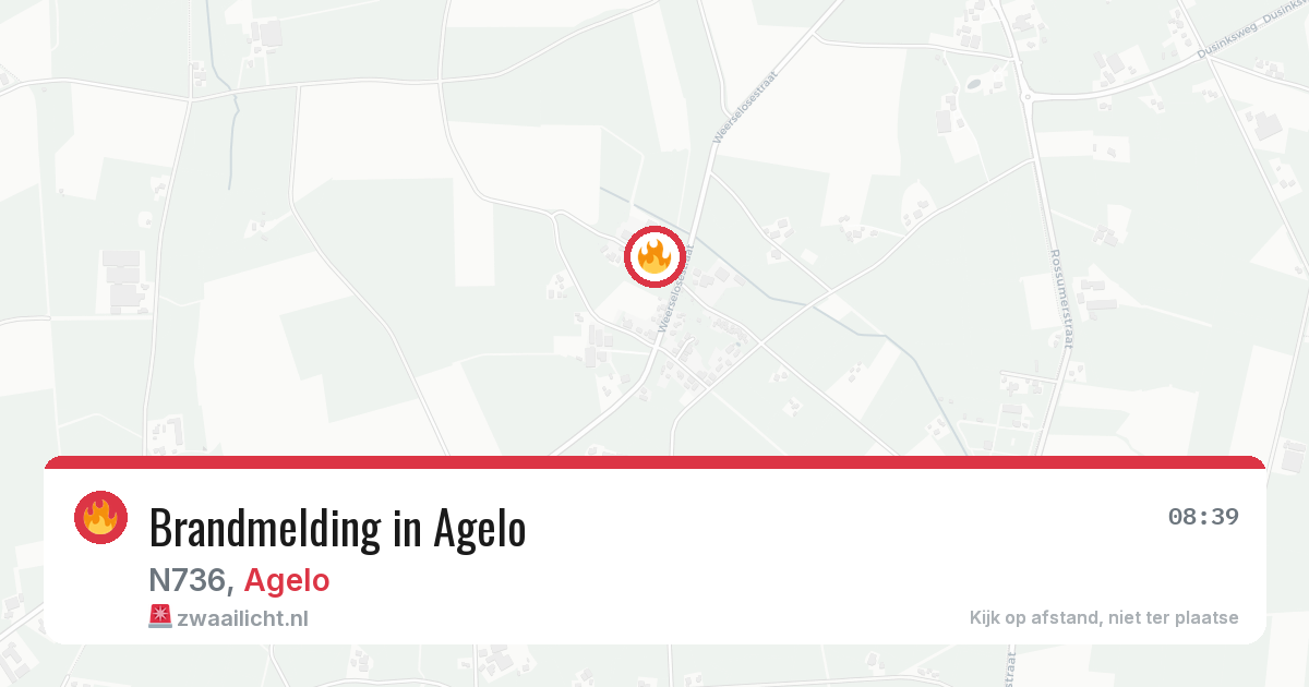 Brandmelding in Agelo — 20 jul 2026