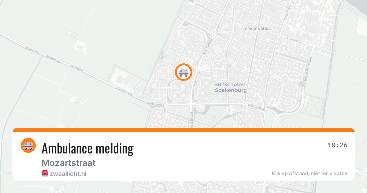 Ambulance melding — 18 mrt 2026