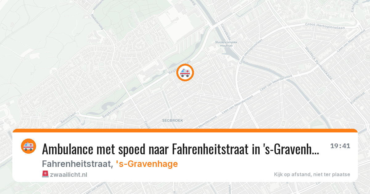 Ambulance met spoed naar Fahrenheitstraat in 's-Gravenhage — 26 jan 2026