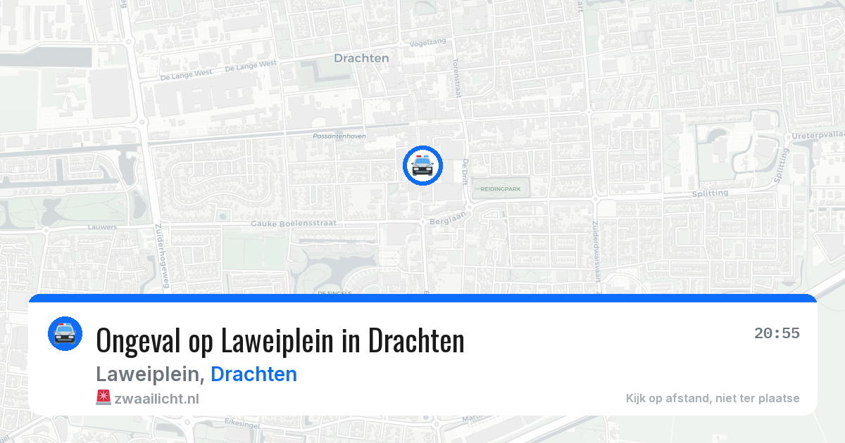Ongeval op Laweiplein in Drachten — 17 jun 2026