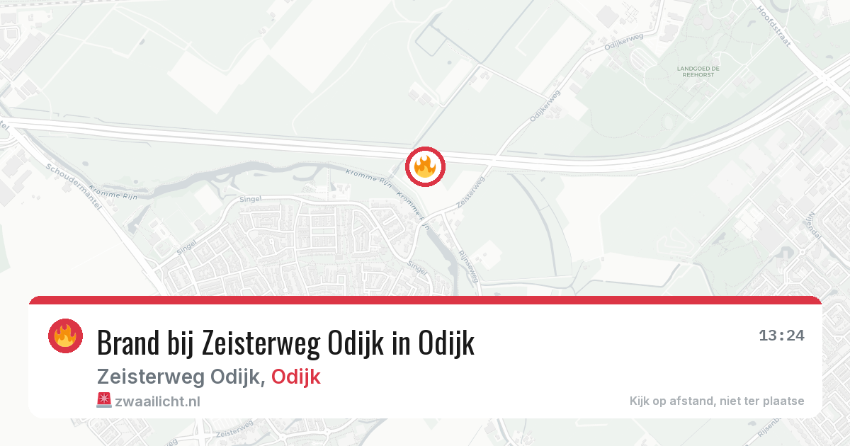 Brand bij Zeisterweg Odijk in Odijk — 1 jul 2026