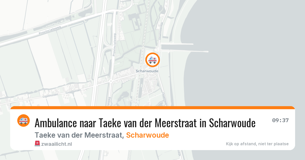 Ambulance naar Taeke van der Meerstraat in Scharwoude — 11 mrt 2026