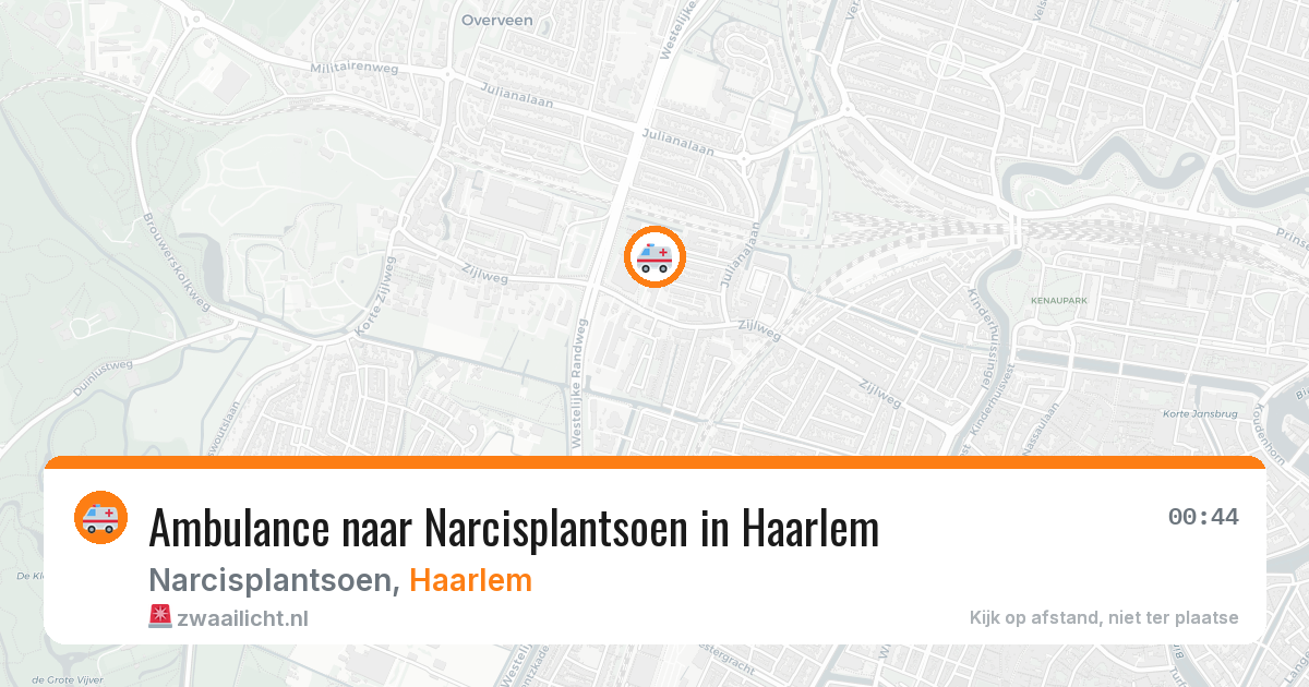 Ambulance naar Narcisplantsoen in Haarlem — 28 mrt 2026