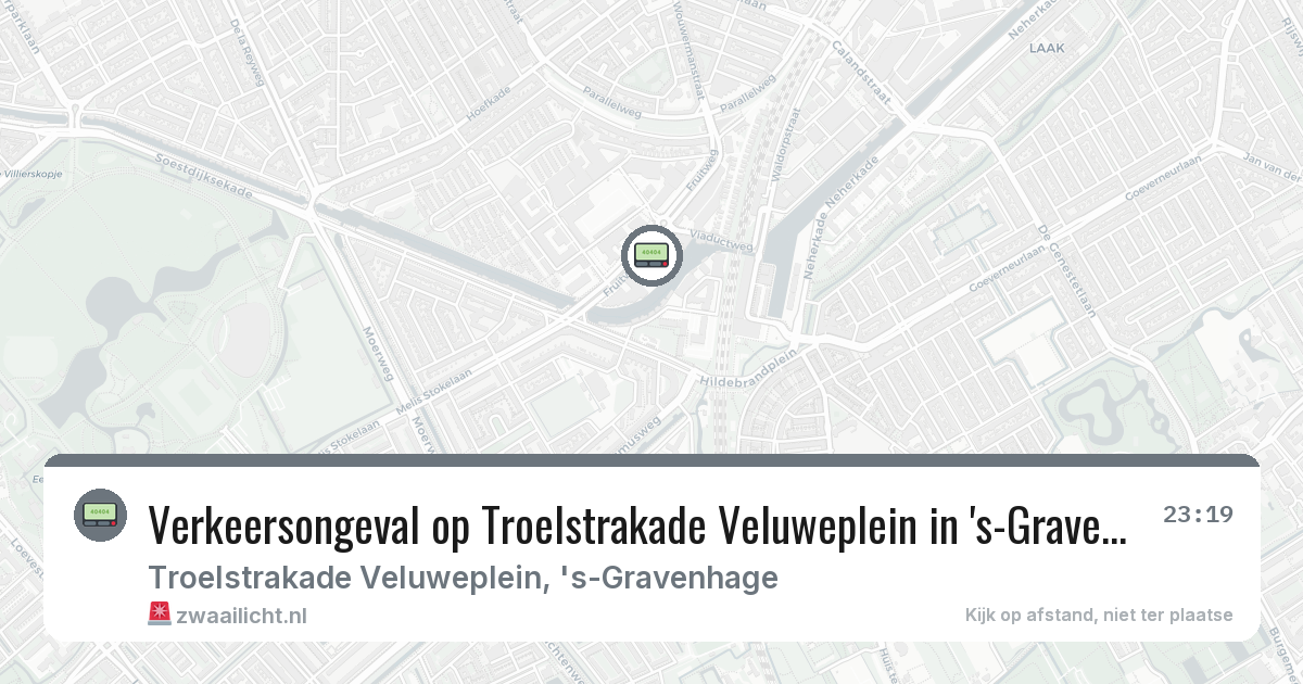 Verkeersongeval op Troelstrakade Veluweplein in 's-Gravenhage — 10 feb 2026