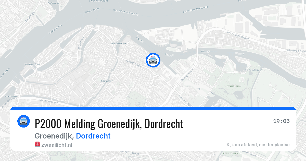P2000 Melding Groenedijk, Dordrecht — 26 jul 2026