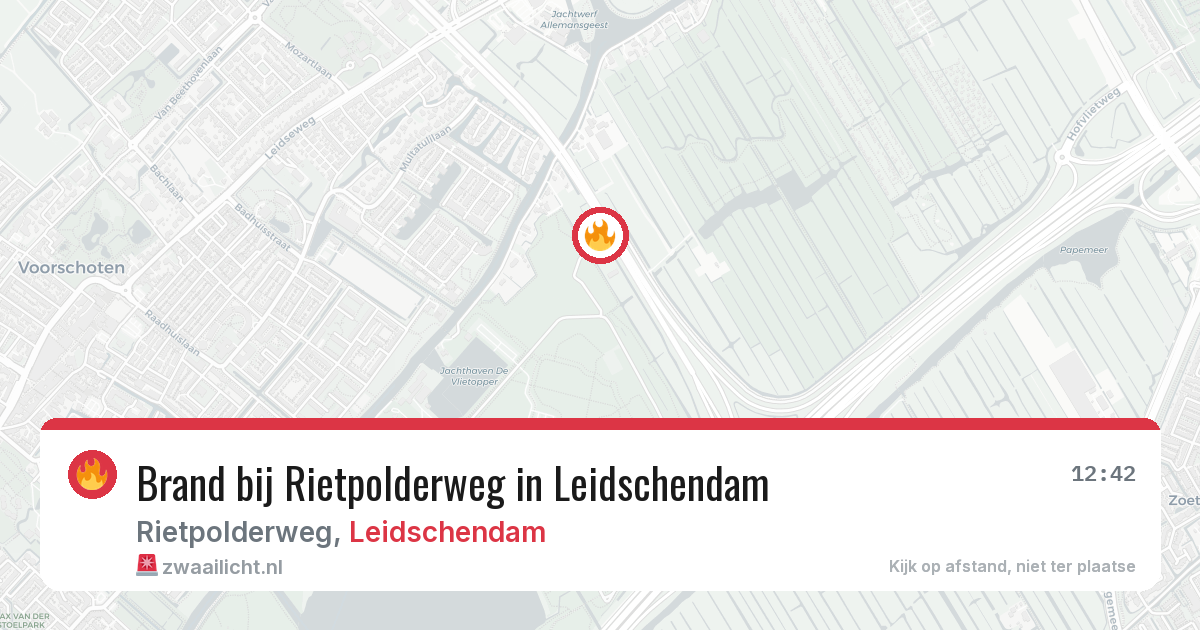 Brand bij Rietpolderweg in Leidschendam — 31 mei 2026