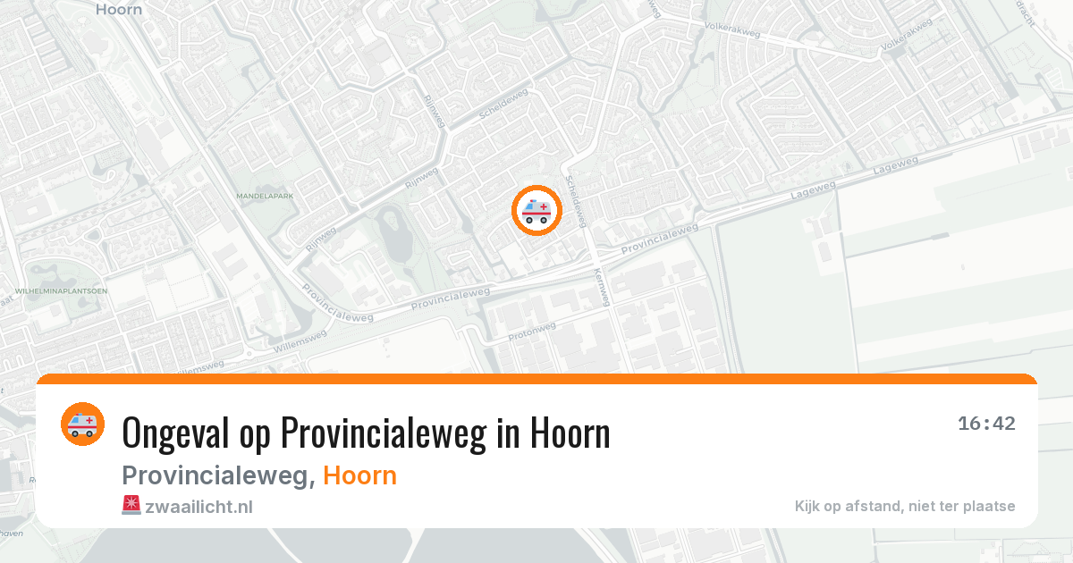 Ongeval op Provincialeweg in Hoorn — 28 apr 2026