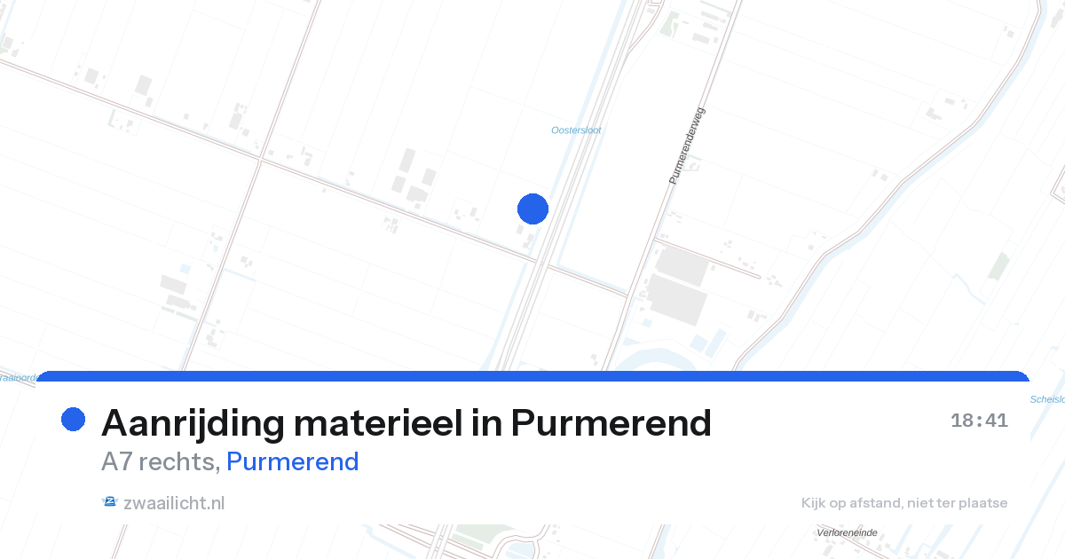 Aanrijding materieel in Purmerend — 28 aug 2026
