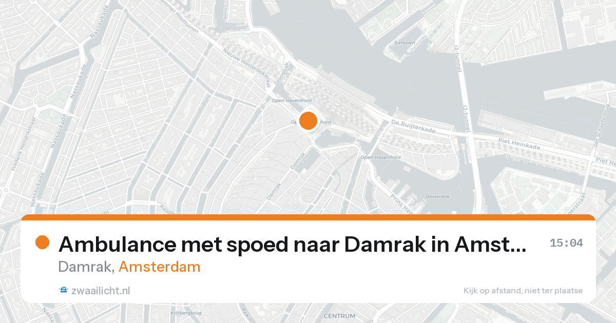 Ambulance met spoed naar Damrak in Amsterdam — 31 jan 2026