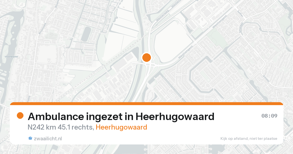 Ambulance ingezet in Heerhugowaard — 18 aug 2026