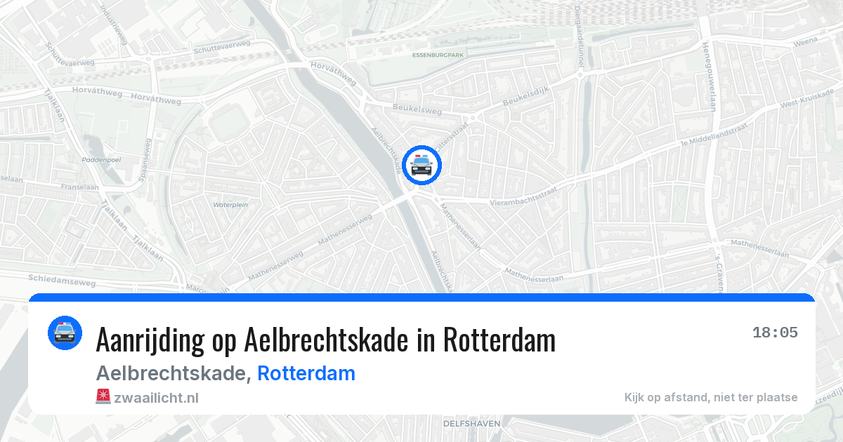 Aanrijding op Aelbrechtskade in Rotterdam — 2 jun 2026