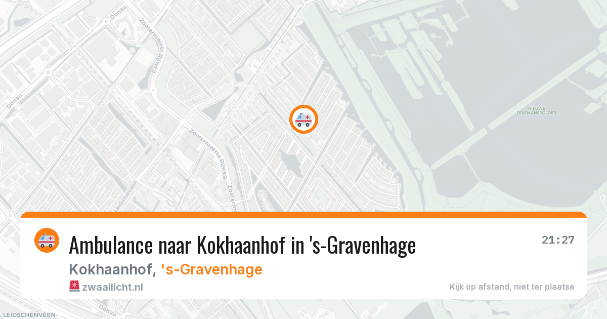 Ambulance naar Kokhaanhof in 's-Gravenhage — 28 mei 2026
