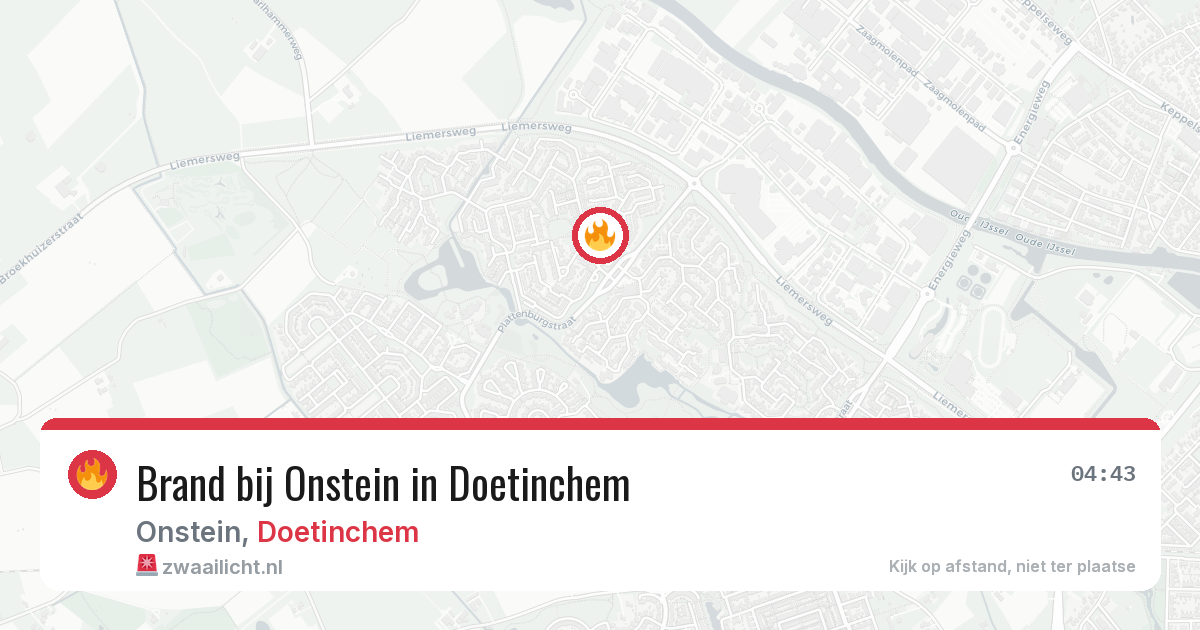 Brand bij Onstein in Doetinchem — 25 jul 2026