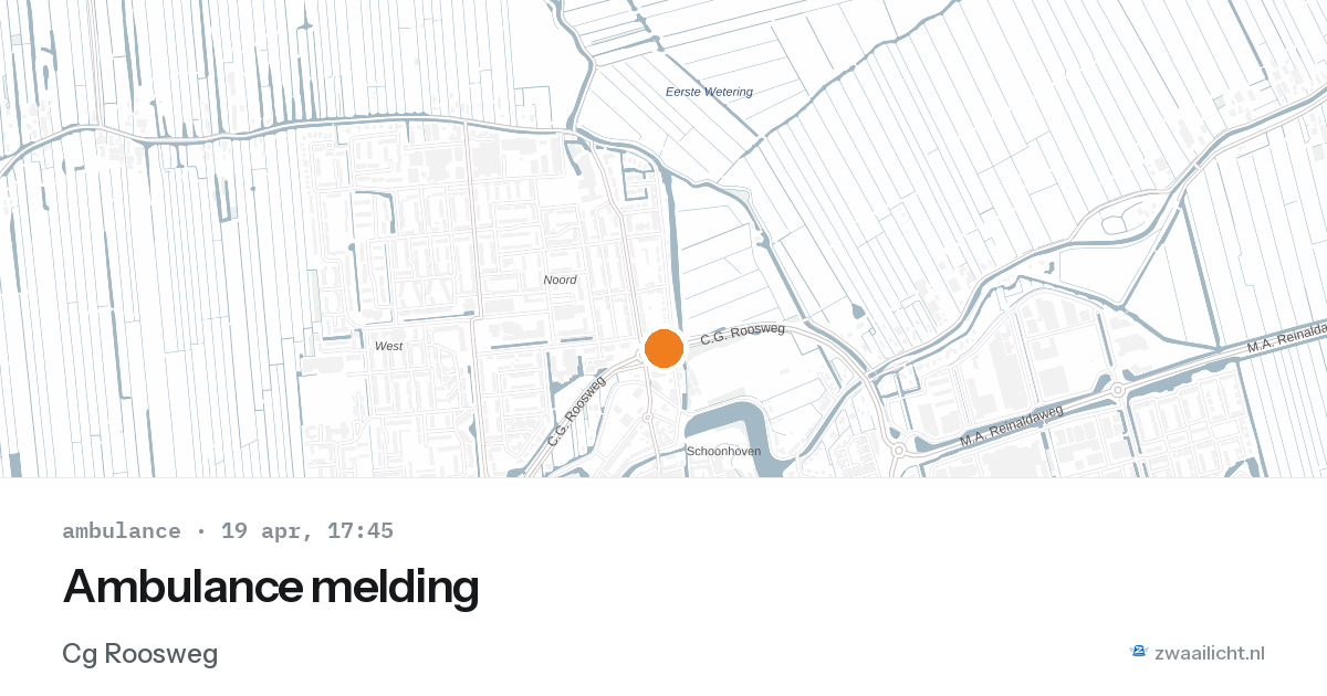 Ambulance melding — 19 apr 2026