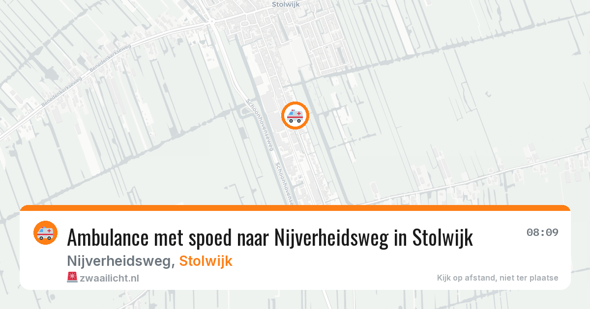 Ambulance met spoed naar Nijverheidsweg in Stolwijk — 15 jul 2026