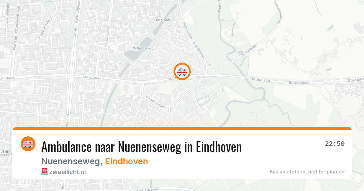 Ambulance naar Nuenenseweg in Eindhoven — 8 mei 2026