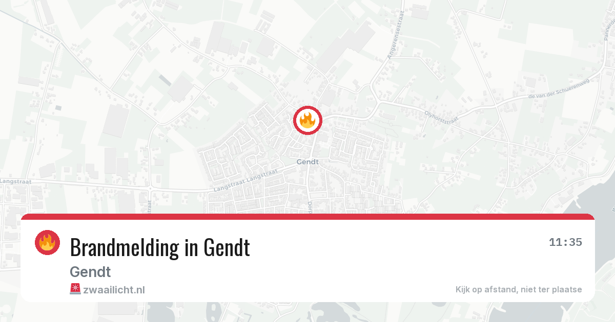 Brandmelding in Gendt — 25 jul 2026