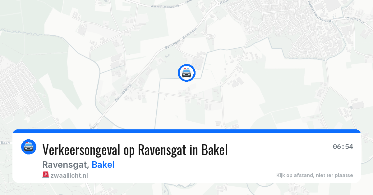Verkeersongeval op Ravensgat in Bakel — 23 mrt 2026