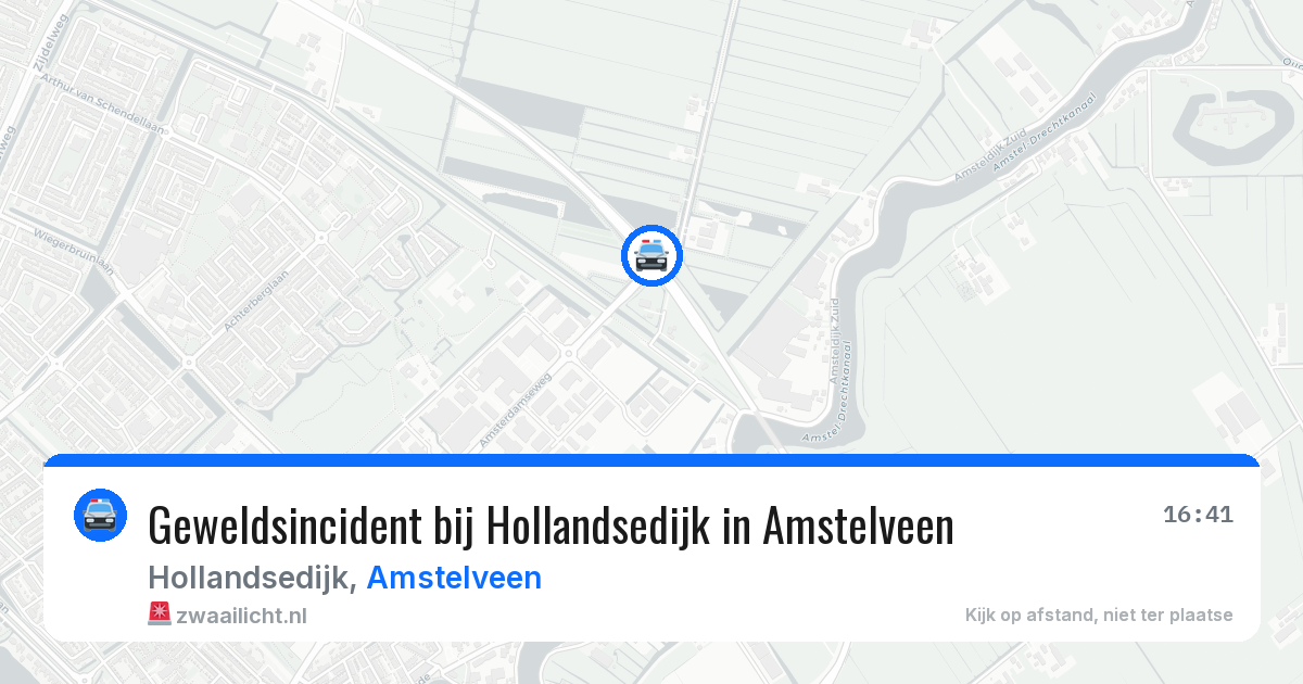 Geweldsincident bij Hollandsedijk in Amstelveen — 31 mei 2026