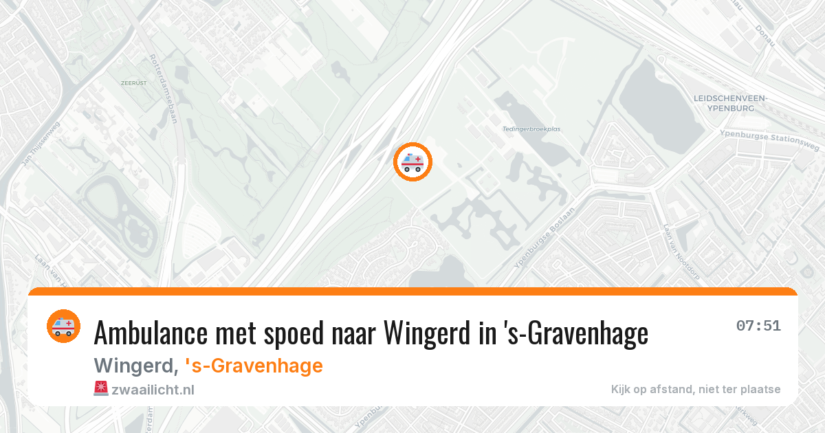 Ambulance met spoed naar Wingerd in 's-Gravenhage — 18 apr 2026