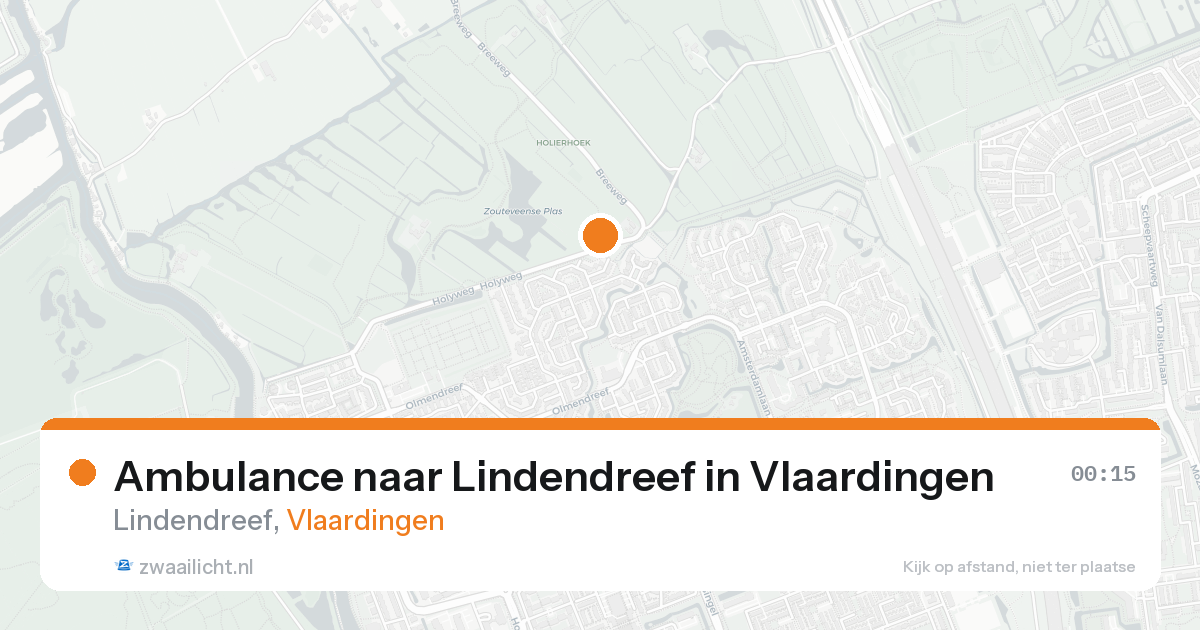 Ambulance naar Lindendreef in Vlaardingen — 1 jul 2026