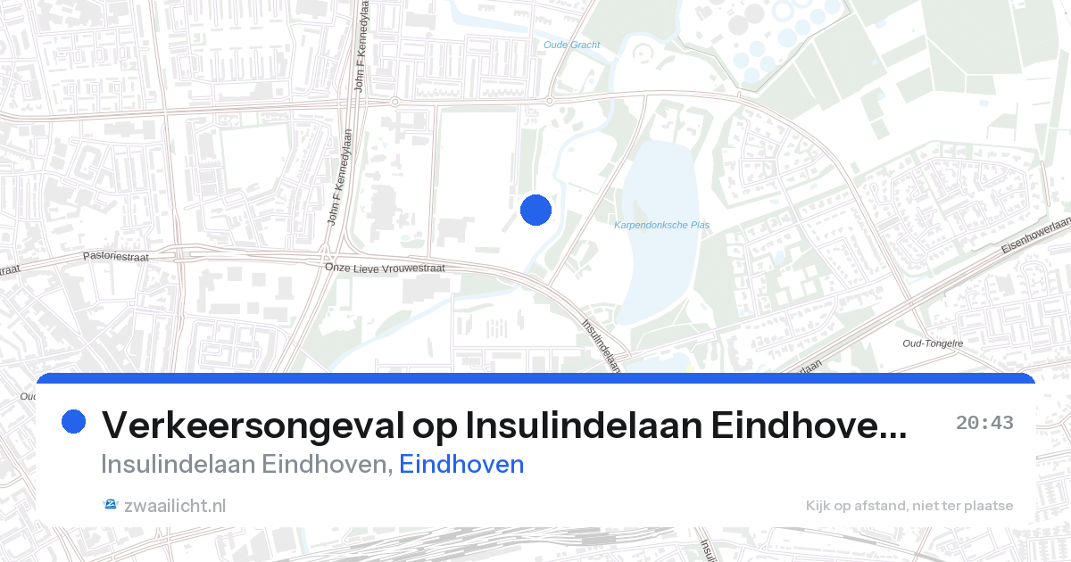 Verkeersongeval op Insulindelaan Eindhoven in Eindhoven — 17 jan 2026