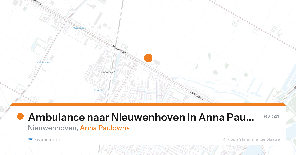 Ambulance naar Nieuwenhoven in Anna Paulowna — 1 feb 2026