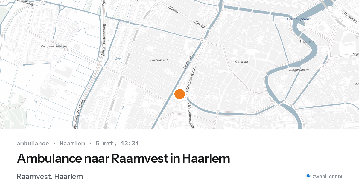 Ambulance naar Raamvest in Haarlem — 5 mrt 2026