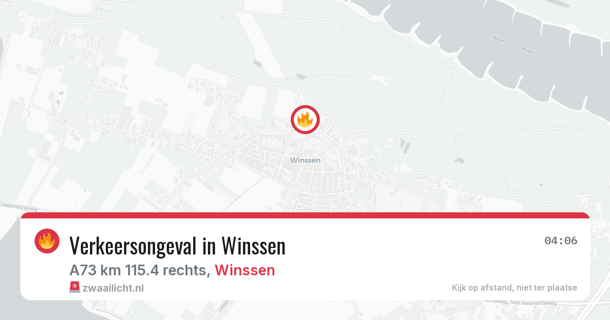 Verkeersongeval in Winssen — 4 mei 2026