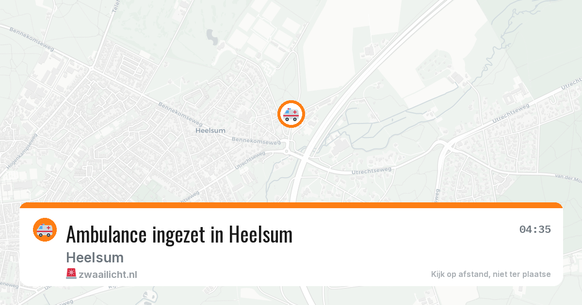 Ambulance ingezet in Heelsum — 11 aug 2026