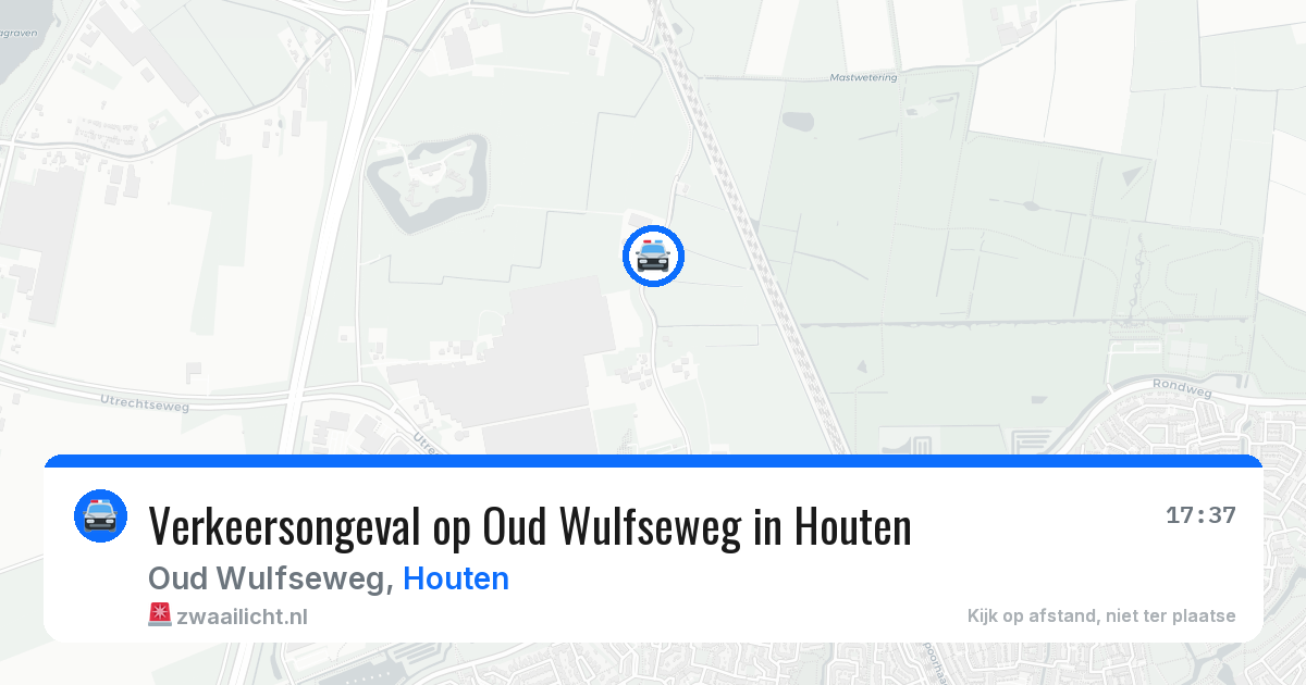 Verkeersongeval op Oud Wulfseweg in Houten — 10 apr 2026