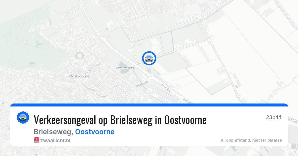 Verkeersongeval op Brielseweg in Oostvoorne — 14 apr 2026