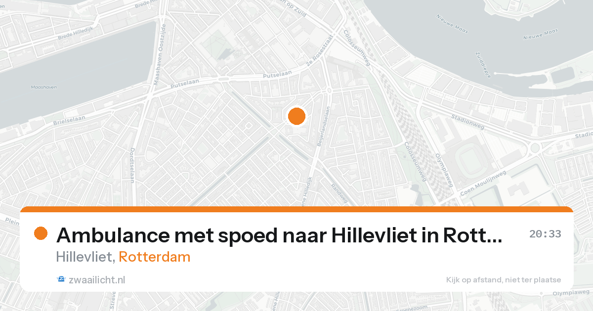 Ambulance met spoed naar Hillevliet in Rotterdam — 31 jan 2026