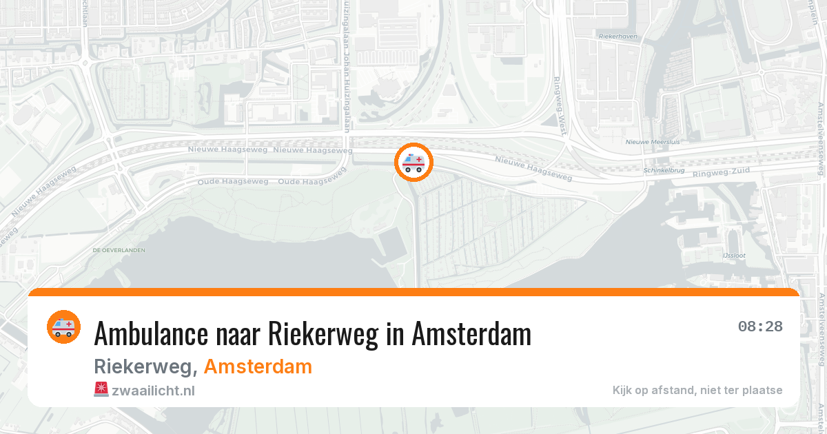 Ambulance naar Riekerweg in Amsterdam — 7 aug 2026