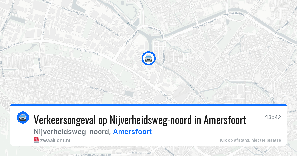 Verkeersongeval op Nijverheidsweg-noord in Amersfoort — 27 feb 2026