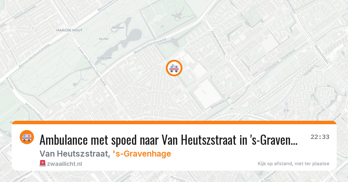 Ambulance met spoed naar Van Heutszstraat in 's-Gravenhage — 21 jan 2026