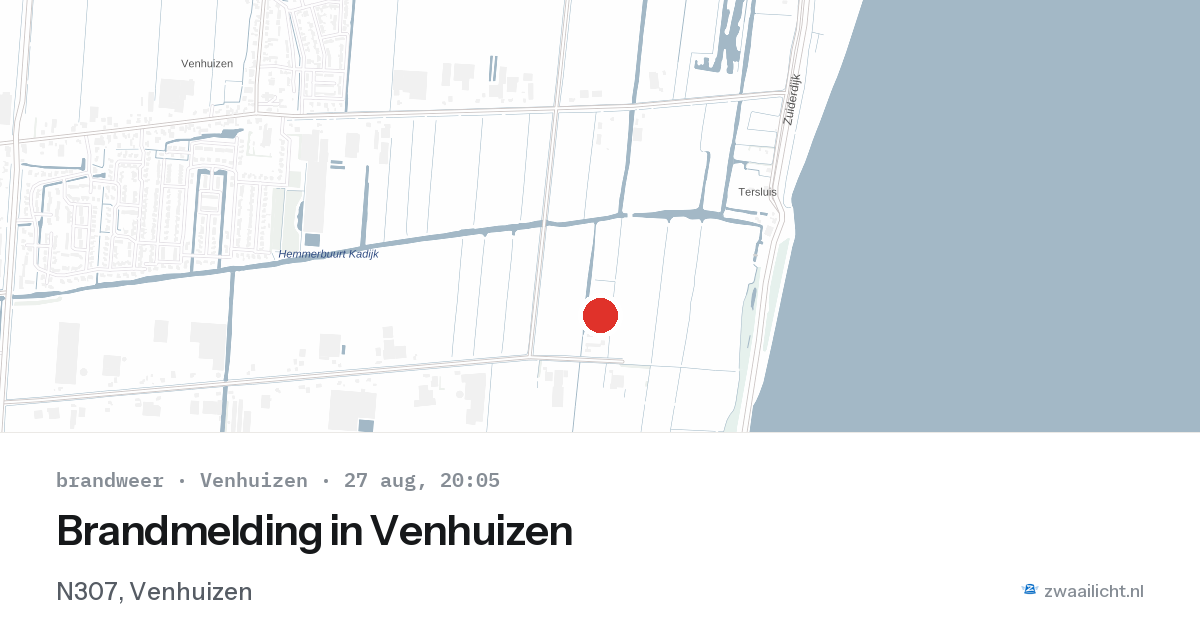 Brandmelding in Venhuizen — 27 aug 2026