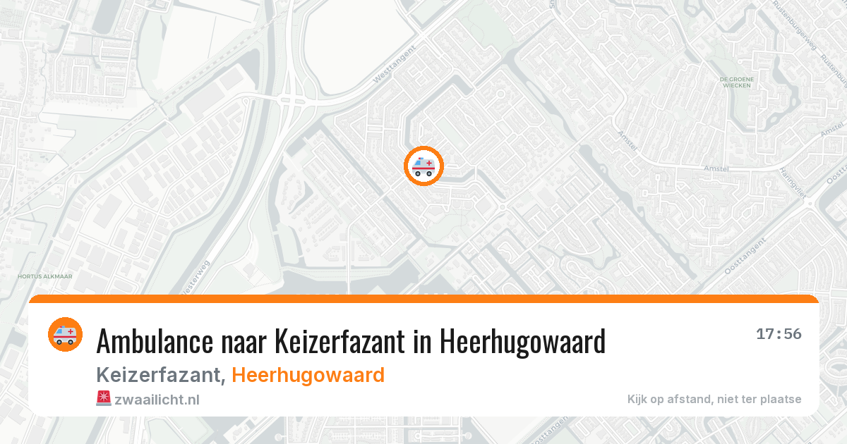Ambulance naar Keizerfazant in Heerhugowaard — 8 feb 2026
