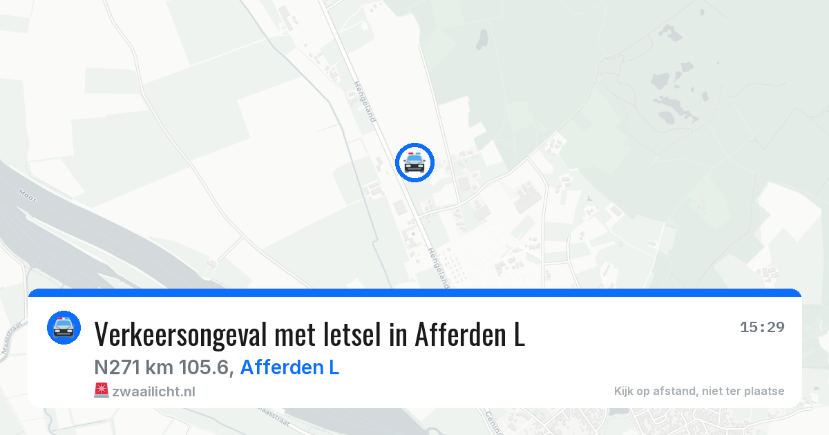 Verkeersongeval met letsel in Afferden L — 19 jan 2026
