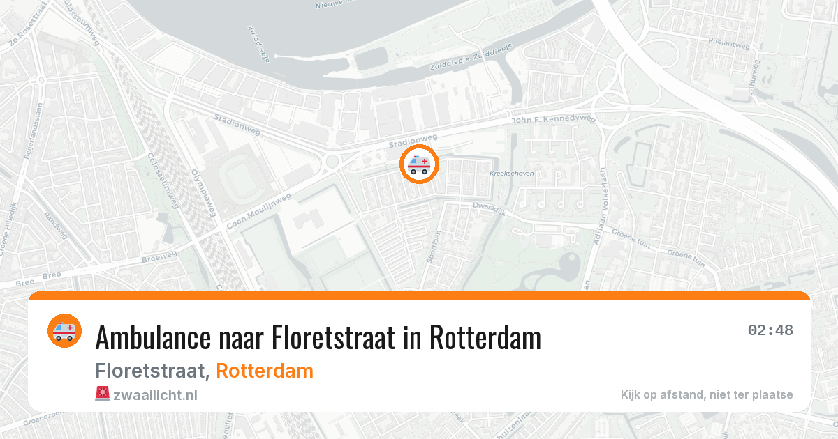 Ambulance naar Floretstraat in Rotterdam — 3 jun 2026