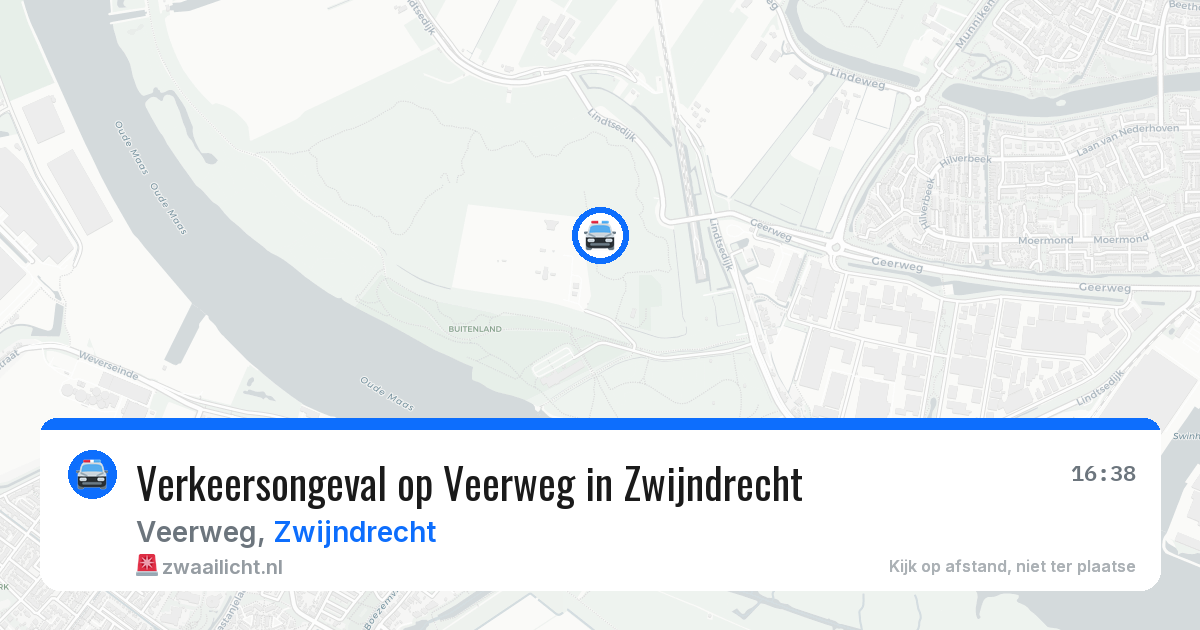 Verkeersongeval op Veerweg in Zwijndrecht — 19 mei 2026