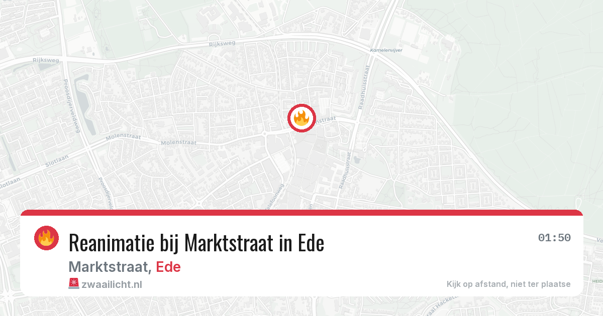Reanimatie bij Marktstraat in Ede — 29 mei 2026