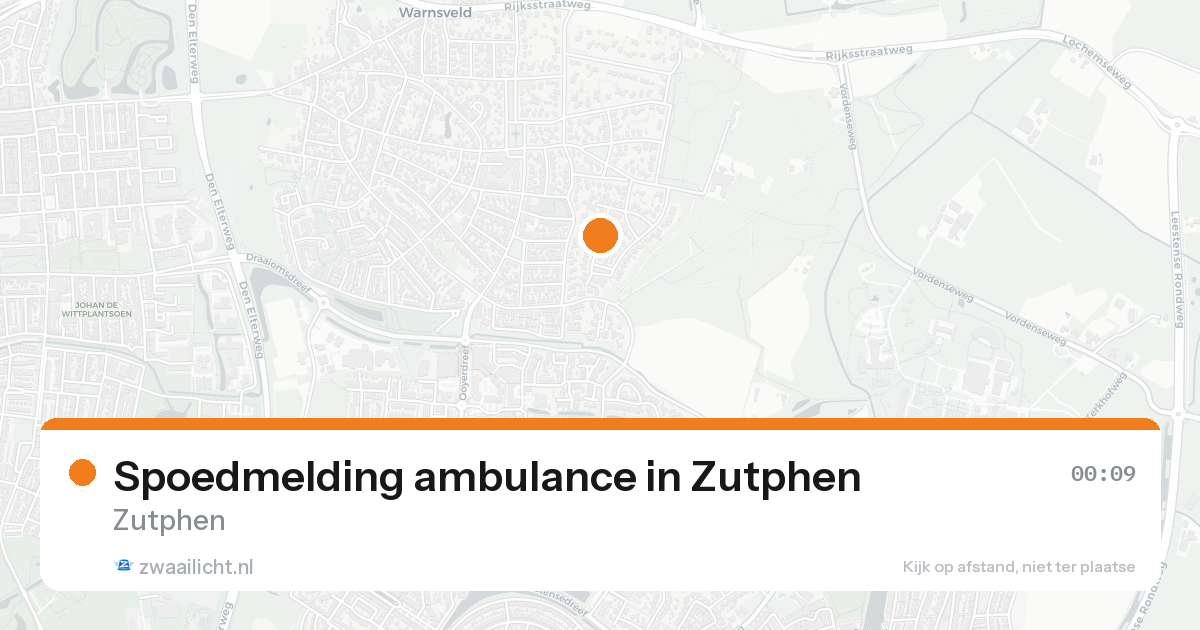 Spoedmelding ambulance in Zutphen — 17 aug 2026