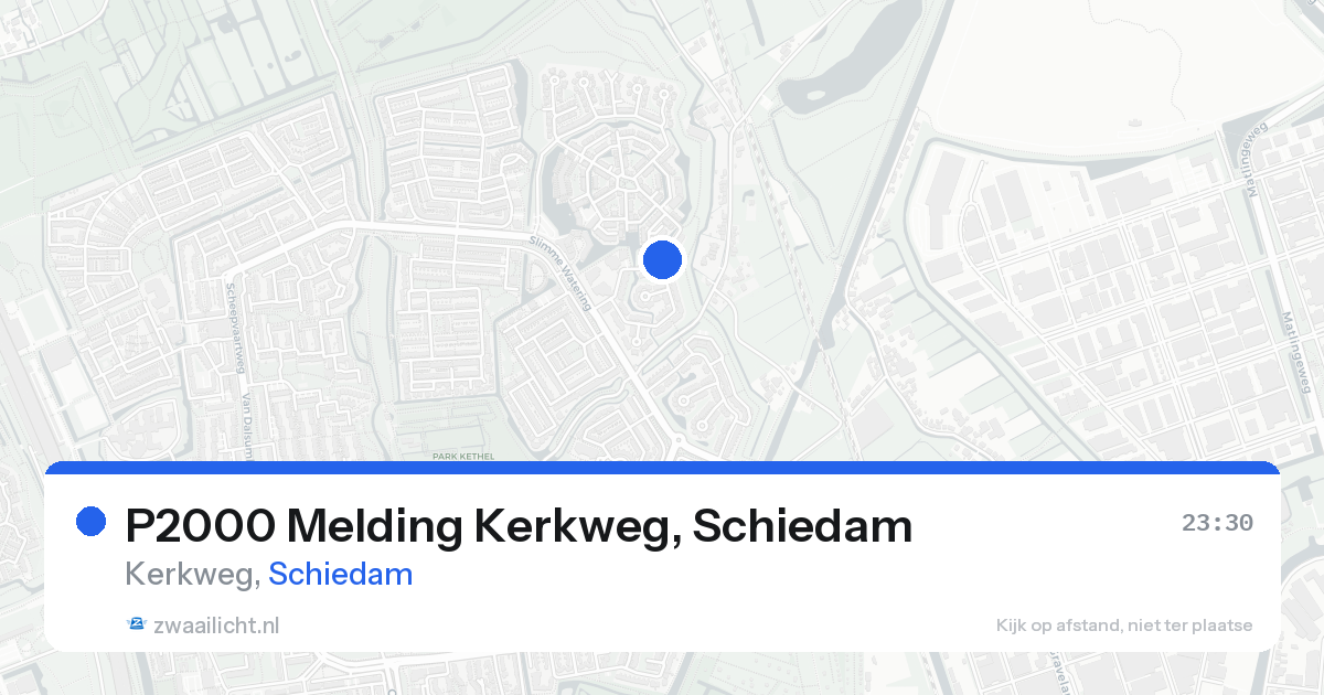 P2000 Melding Kerkweg, Schiedam — 17 aug 2026