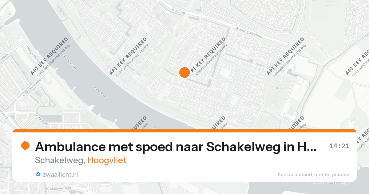 Ambulance met spoed naar Schakelweg in Hoogvliet — 16 jul 2026